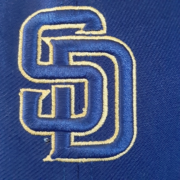 San Diego Padres Baseball Hat Genuine Merchendise 59Fifty Blue Men's 7.5 -59.6CM - Picture 5 of 7